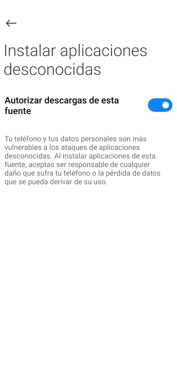 JB permite instalaciones desde fuentes desconocidas en Android.