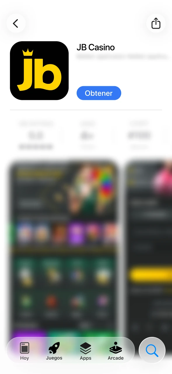 JB en Costa Rica abre la página de instalación para iOS.