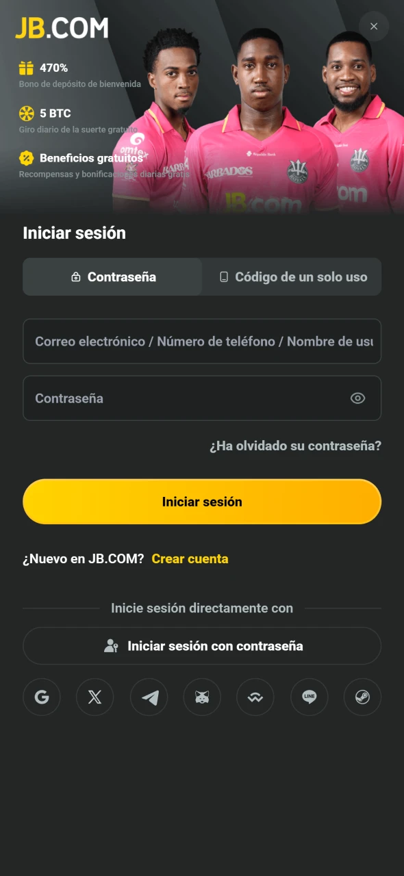 JB permite a usuarios ticos iniciar sesión o registrarse en iOS.