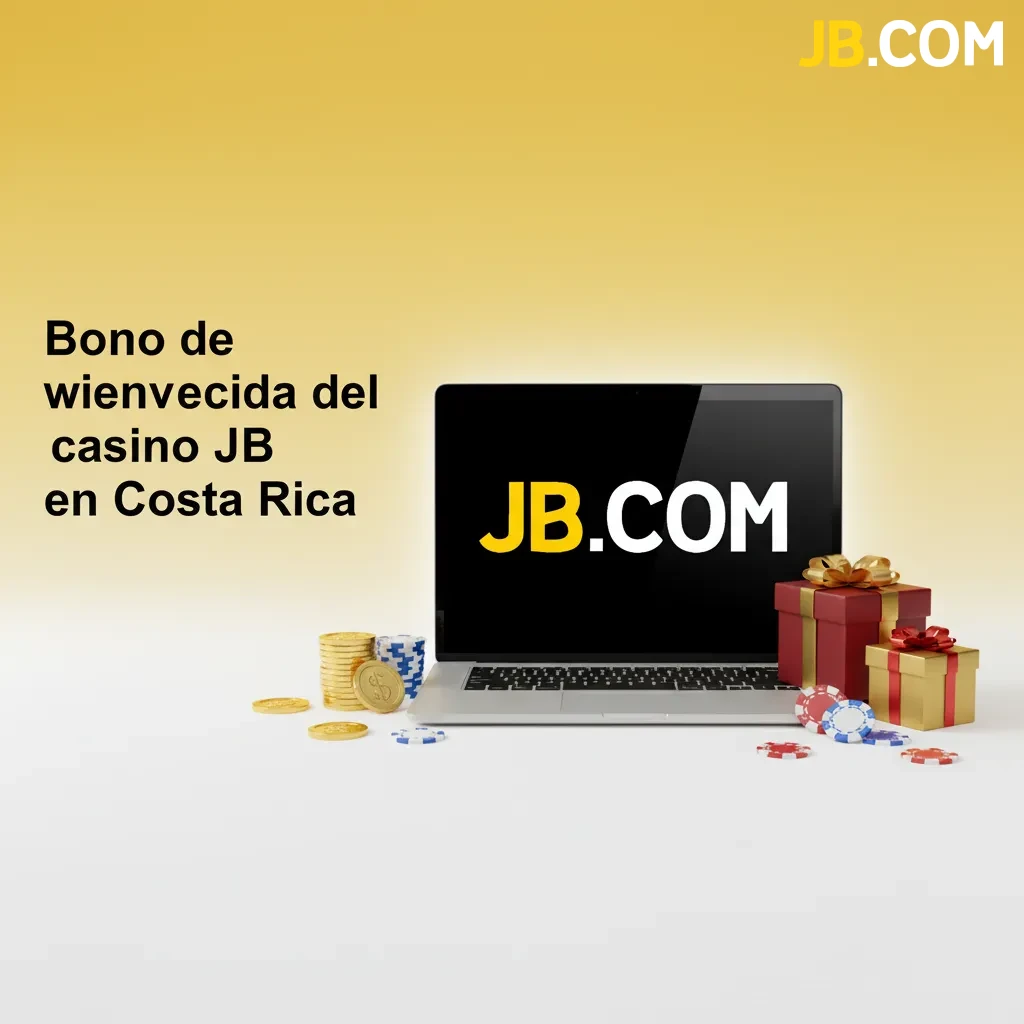 Banner de bono de bienvenida del casino JB en Costa Rica: hasta ₡9.800.000 para slots y mesa; rollover 35x, 7 días.