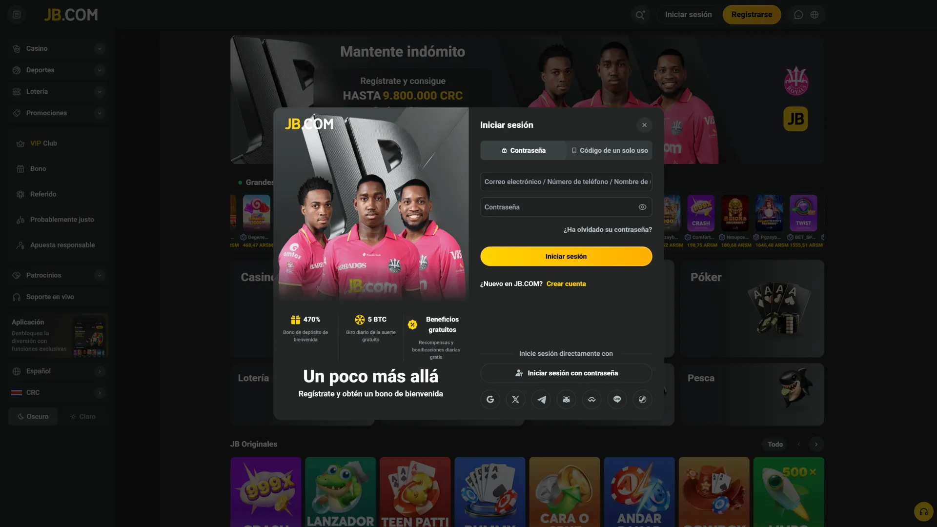 JB permite a usuarios ticos iniciar sesión tras la instalación.