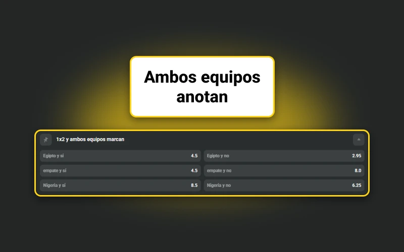 JB permite apostar a ambos equipos anotan fácilmente.