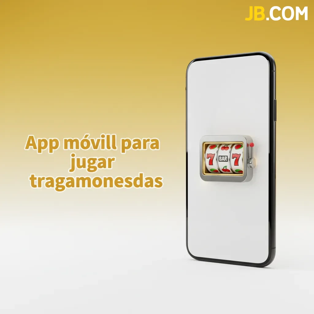Pantalla de móvil con app de tragamonedas: lobby, filtros por proveedor y volatilidad, giros rápidos, depósito y retiro.