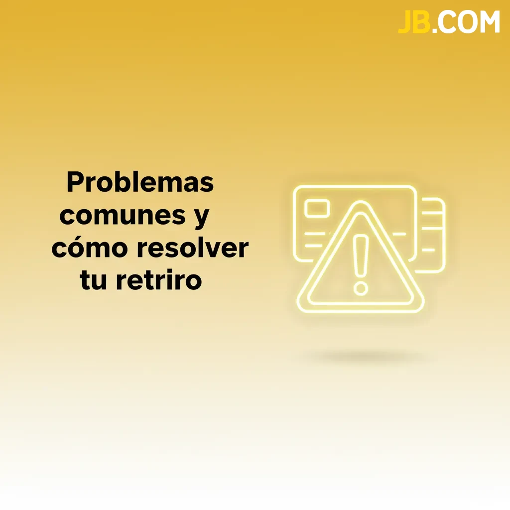 Infografía JB: problemas de retiro y soluciones: verificación, banco, tarjeta, cripto, bono, límite y CRC