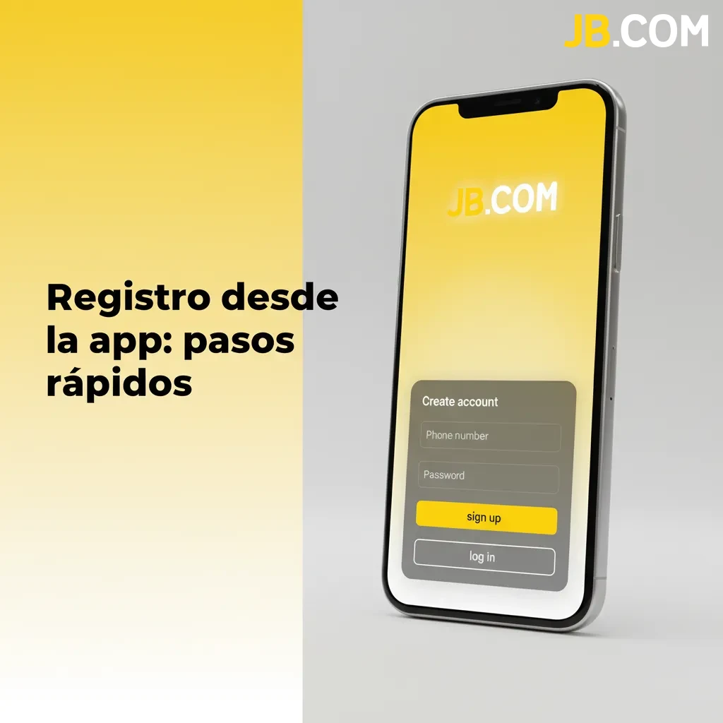 Infografía de pasos rápidos para registrarse en la app: crear cuenta, verificar correo/SMS, datos, límites y KYC.