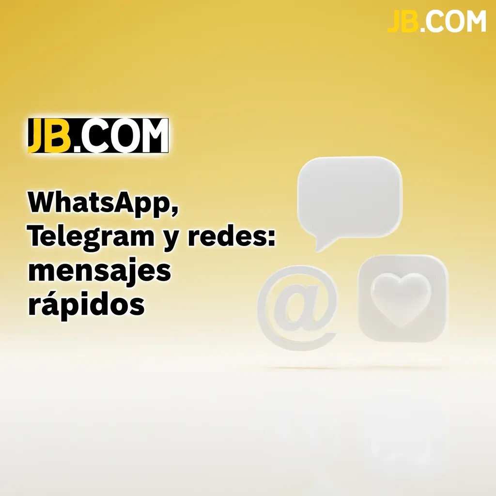 Gráfico de soporte de JB: íconos de WhatsApp, Telegram, Messenger y X; respuestas en 15–60 min; cuentas verificadas.