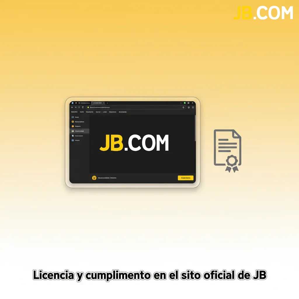 Sello de licencia JB al pie del sitio, con emisor y fecha, KYC/AML y enlace al texto legal.