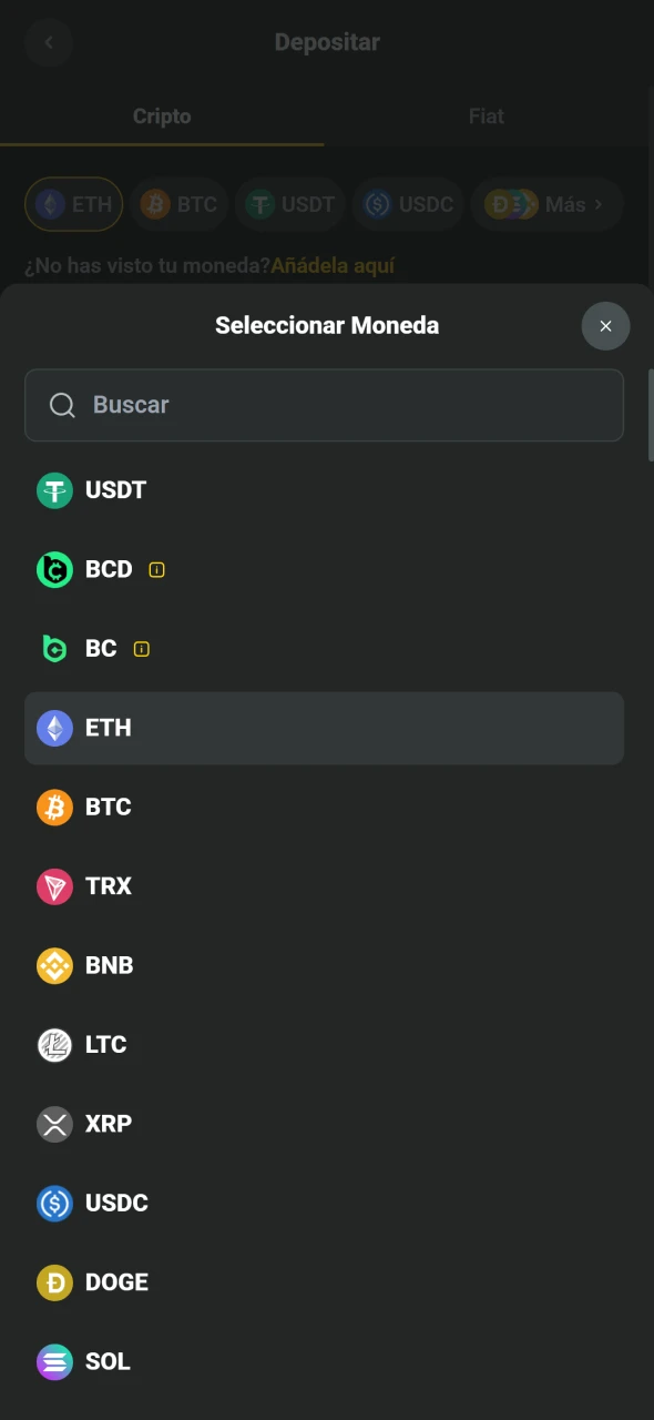 JB permite elegir método de pago y monto.