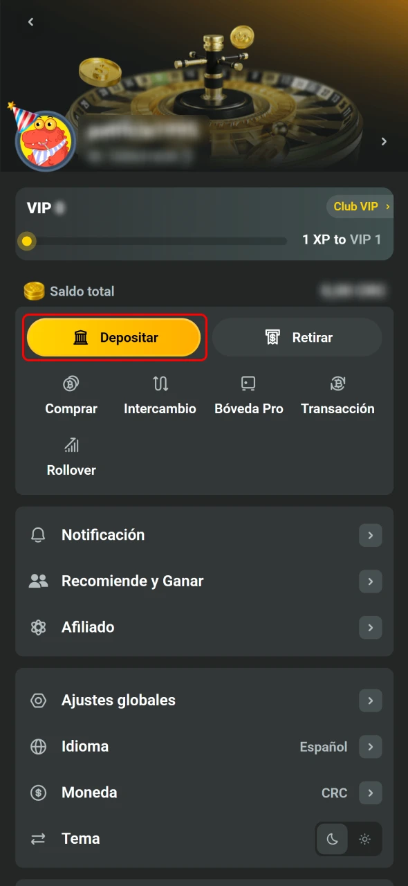 JB en Costa Rica pide iniciar sesión y abrir Cajero.