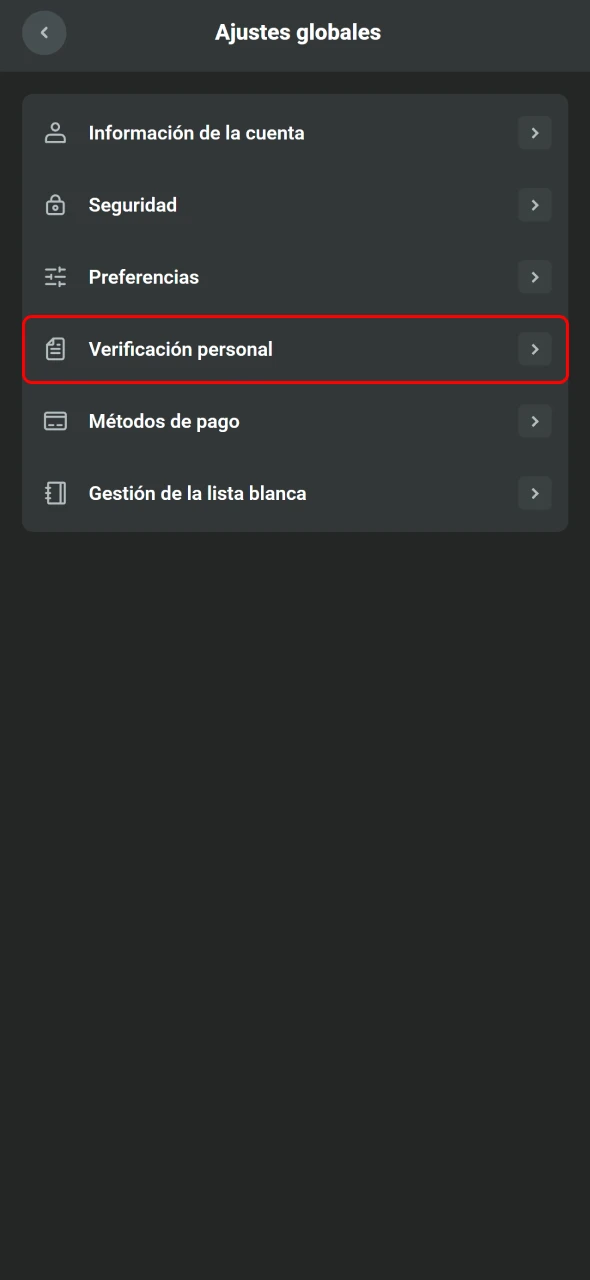 JB en Costa Rica dirige al área interna de verificación.