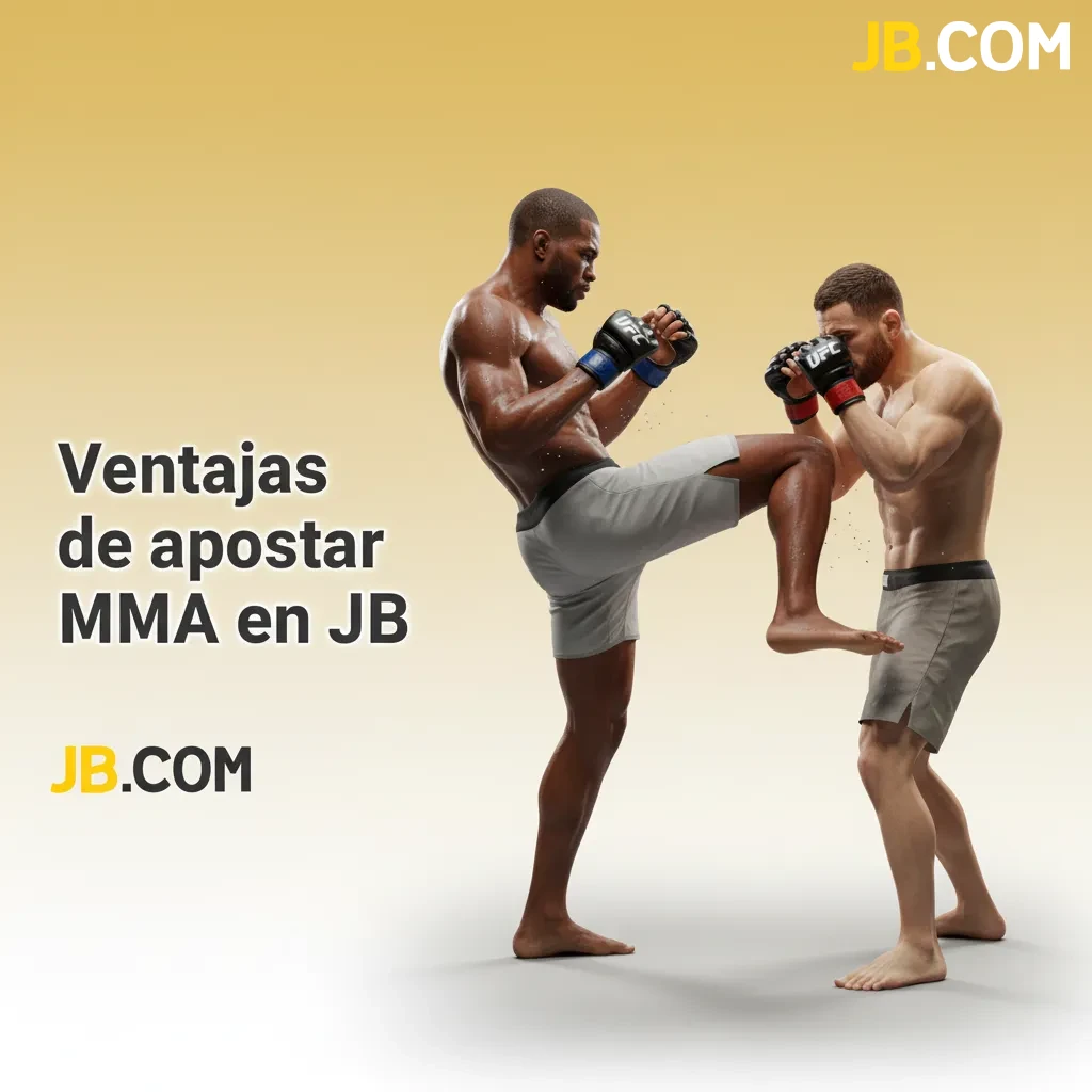 Gráfico de ventajas de apostar MMA en JB: mercados clave, cuotas en vivo, cash out, combinadas, colones y soporte en español